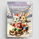 Kivágóív tömb A4 - Snowy Bunnies - Creative CutOuts (10 lap)