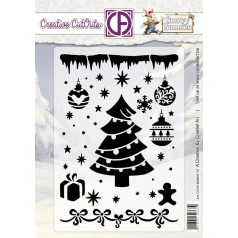 Stencil - Snowy Bunnies - Creative CutOuts (1 db)