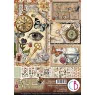   Ciao Bella Cabinet of Curiosities Papírkészlet A4 Creative Pad (9 ív)