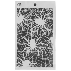   Ciao Bella Cabinet of Curiosities Stencil 5"x8" (13x20cm) Spiders Texture Stencil (1 db)