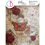   Ciao Bella Cabinet of Curiosities Papírkészlet A4 Deluxe Paper Pearl (5 ív)