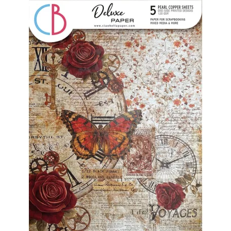 Ciao Bella Cabinet of Curiosities Papírkészlet A4 Deluxe Paper Pearl (5 ív)