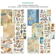   Ciao Bella Wanderlust Kivágóív készlet A4 Ephemera Book (32 ív)