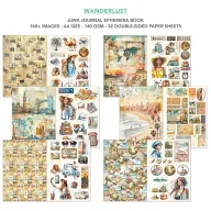   Ciao Bella Wanderlust Kivágóív készlet A4 Ephemera Book (32 ív)