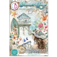   Ciao Bella Summer Days Kivágóív készlet A4 Ephemera Book (32 ív)