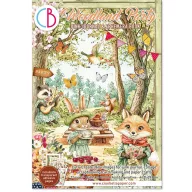   Ciao Bella Woodland Party Kivágóív készlet A4 Ephemera Book (32 ív)