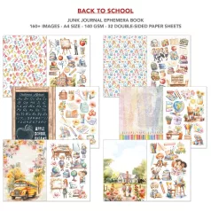  Ciao Bella Back to School Kivágóív készlet A4 Ephemera Book (32 ív)