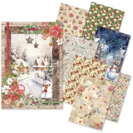   Ciao Bella Christmas Vibes Rizspapír A5  Rice Paper Mix (8 ív)