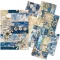 Ciao Bella Urban Blue Denim Papírkészlet A5 Craftmix Paper Pack - Tissue & Vellum Variety (8 ív)