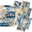 Ciao Bella Urban Blue Denim Papírkészlet A5 Craftmix Paper Pack - Tissue & Vellum Variety (8 ív)