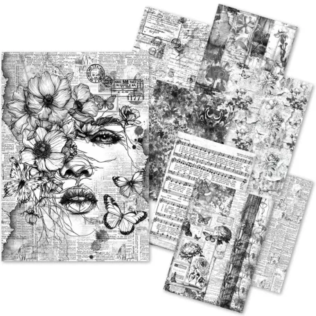 Ciao Bella Meaningful Memories Papírkészlet A5 Craftmix Paper Pack - Tissue & Vellum Variety (8 ív)