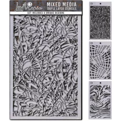   Ciao Bella Set#002 Stencil 5"x8" (13x20cm) Stencil Mix (3 db)