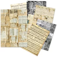   Ciao Bella Music Sheet Selyempapír A5  Tissue Paper (24 ív)