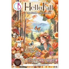   Ciao Bella Hello Fall Kivágóív készlet A4 Junk Journal Ephemera Book (32 ív)