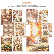   Ciao Bella Hello Fall Kivágóív készlet A4 Junk Journal Ephemera Book (32 ív)