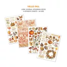 Ciao Bella Hello Fall Kivágóív készlet A4 Junk Journal Ephemera Book (32 ív)