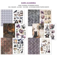   Ciao Bella Dark Academia Kivágóív készlet A4 Junk Journal Ephemera Book (32 ív)