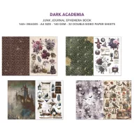   Ciao Bella Dark Academia Kivágóív készlet A4 Junk Journal Ephemera Book (32 ív)