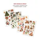 Ciao Bella Hot Cocoa & Holly Kivágóív készlet A4 Junk Journal Ephemera Book (32 ív)