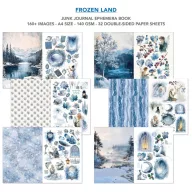   Ciao Bella Frozen Land Kivágóív készlet A4 Junk Journal Ephemera Book (32 ív)