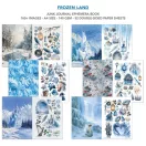 Ciao Bella Frozen Land Kivágóív készlet A4 Junk Journal Ephemera Book (32 ív)