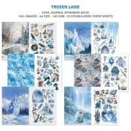   Ciao Bella Frozen Land Kivágóív készlet A4 Junk Journal Ephemera Book (32 ív)