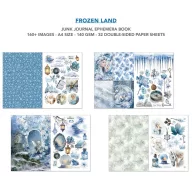  Ciao Bella Frozen Land Kivágóív készlet A4 Junk Journal Ephemera Book (32 ív)