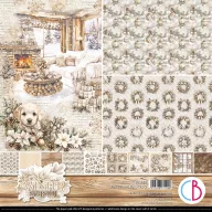   Ciao Bella Winter Season Scrapbook papírkészlet 12" (30 cm) Patterns Pad (8 ív)