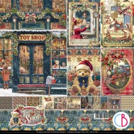   Ciao Bella Toy Shop Scrapbook papírkészlet 12" (30 cm) Paper Pad (12 ív)