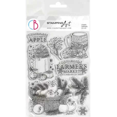 Ciao Bella Toy Shop Szilikonbélyegző Pick your own Apple Clear Stamp Set (1 csomag)