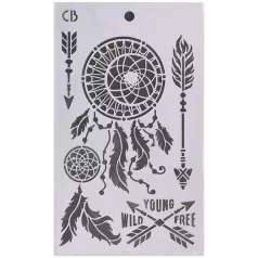   Ciao Bella Forest Tales  Stencil 5"x8" (13x20cm)  Stencil Mix (3 db)