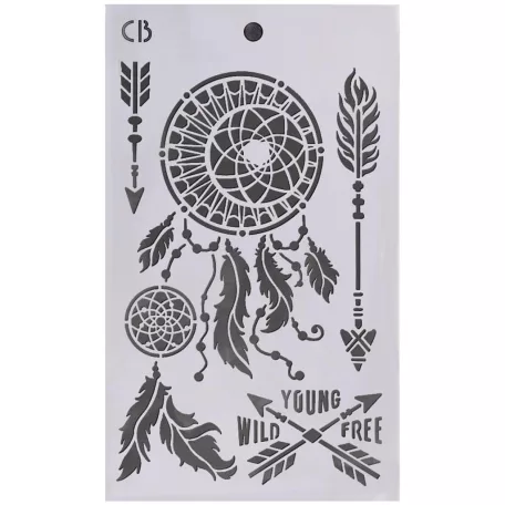 Ciao Bella Forest Tales  Stencil 5"x8" (13x20cm)  Stencil Mix (3 db)