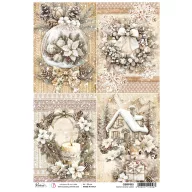   Ciao Bella Winter Season Rizspapír A4 A Winter Season Cards Rice Paper (1 ív)