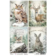   Ciao Bella Forest Tales Rizspapír A4 Forest Tales Cards Rice Paper (1 ív)
