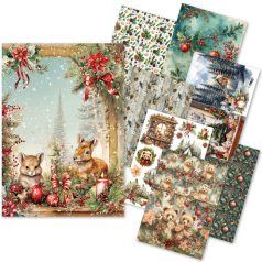   Ciao Bella Hot Cocoa & Holly Rizspapír A5  Rice Paper Mixed (8 ív)