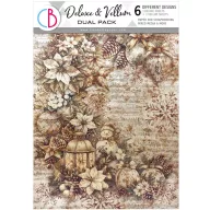   Ciao Bella Winter Season 3 delux és 3 vellum papír A4 Deluxe & Vellum Dual Pack (6 ív)