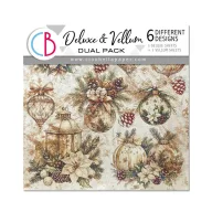   Ciao Bella Winter Season 3 delux és 3 vellum papír 6" (15 cm) Deluxe & Vellum Dual Pack (6 ív)