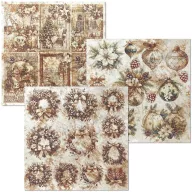   Ciao Bella Winter Season 3 delux és 3 vellum papír 6" (15 cm) Deluxe & Vellum Dual Pack (6 ív)