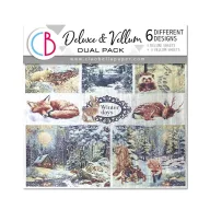   Ciao Bella Forest Tales 3 delux és 3 vellum papír 6" (15 cm) Deluxe & Vellum Dual Pack (6 ív)