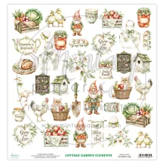   Mintay Papers Cottage Garden Scrapbook kivágíóív 12" (30 cm) 1 ív