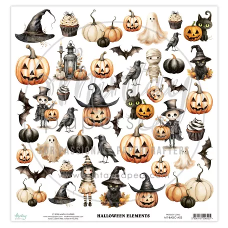 Mintay Papers Halloween Scrapbook kivágíóív 12" (30 cm) 1 ív