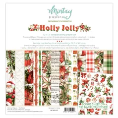   Mintay Papers Holly Jolly Scrapbook papírkészlet  Collection Set 12" (30 cm) 12 lap
