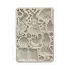 Stamperia Alice in Christmas Szilikon öntőforma A5 Gingerbreads Silicon Mould (1 db)