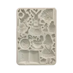   Stamperia Alice in Christmas Szilikon öntőforma A5 Gingerbreads Silicon Mould (1 db)