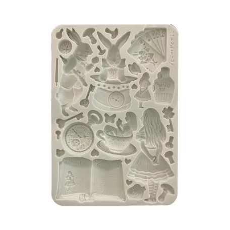 Stamperia Alice in Christmas Szilikon öntőforma A5 Gingerbreads Silicon Mould (1 db)