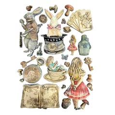   Stamperia Alice in Christmas Szilikon öntőforma A5 Gingerbreads Silicon Mould (1 db)