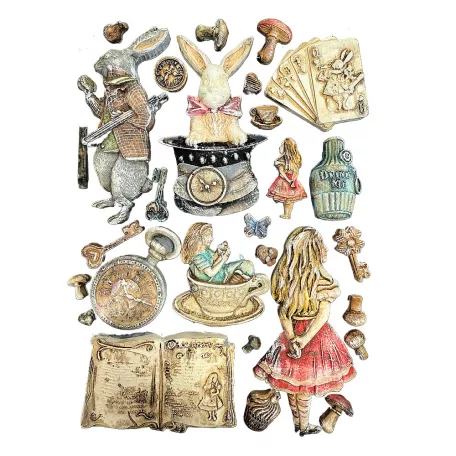 Stamperia Alice in Christmas Szilikon öntőforma A5 Gingerbreads Silicon Mould (1 db)