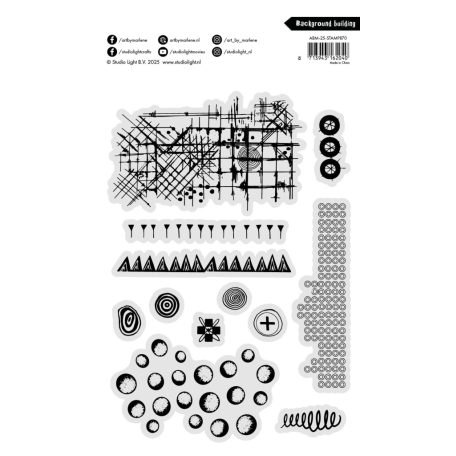 Szilikonbélyegző Background builder Art by Marlene Clear Stamps (1 csomag)