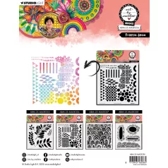 Stencil Frantic deco Art by Marlene Masks (1 db)