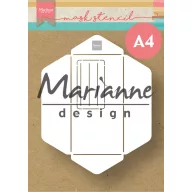  Marianne Design stencil A4 mini-Slimline Envelop – Craft Stencil A4 Mini-Slimline Envelop (1 csomag)